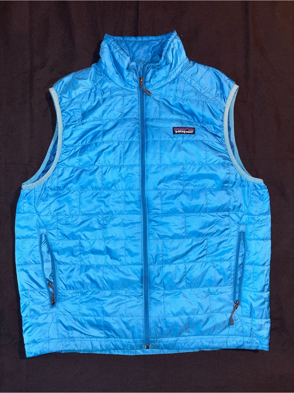 Patagonia Nano Puff Jacket Light Blue Medium Outdoor Down Jacket